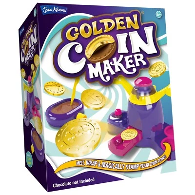 John Adams Golden Coin Maker 🌕 DIY Chocolate Craft Kit for Kids - Fun Food Gift - Image 1 of 4