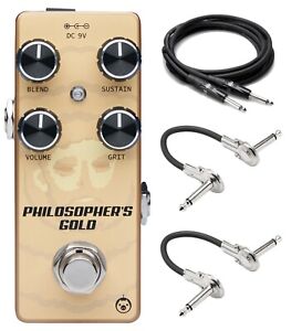 New Pigtronix Philosopher's Gold Germanium Distortion Guitar Effects Pedal