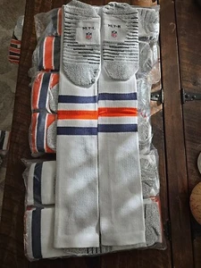 NIKE CHICAGO BEARS NFL LICENSED TEAM ISSUE GAME SOCKS SIZE LARGE (XLT) - Picture 1 of 3