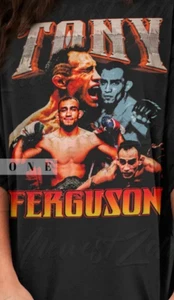 Camisa Tony Ferguson Fighter Champions Estados Unidos Boxeo De Colección Años 90 Retro - Imagen 1 de 3