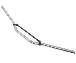 Motorcycle Braced Handlebars Trail Bike Steetfighter 22mm 7/8" Polished Silver - Picture 1 of 14