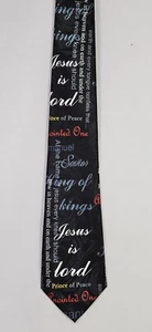 Jesus ist Herr Heiland König der Könige Christliche Schrift Religiöse Krawatte  - Bild 1 von 4