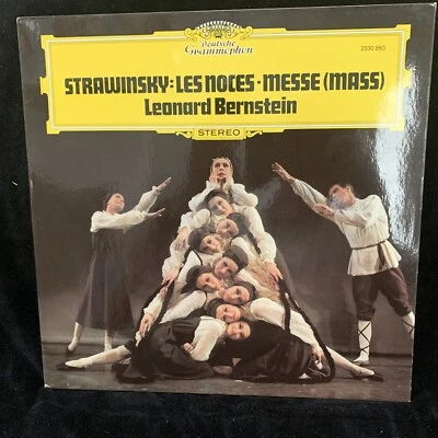 STRAVINSKY Les Noces & Mass - LEONARD BERNSTEIN - DG ST LP 1977 NM - Image 1 of 4