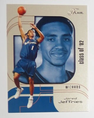 Wizards 2002-03 Flair Class of '02 Jared Jeffries #97 Rookie Serial # 1312/1750 - Image 1 of 2