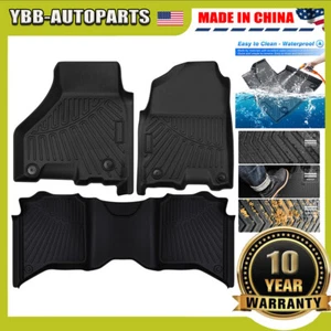 NEW All Weather Floor Mats Liners Set For 2019-2021 Ram 2500/3500 Crew Cab - Picture 1 of 14