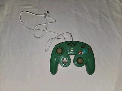 Nintendo Wii Controller Link Zelda Green Tri Force Fight Pad  - Image 1 of 2