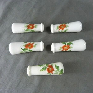 Vintage French Porcelain Door Lever Handles Canvas Decor Porcelain of Paris - Picture 1 of 5