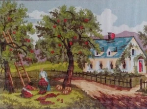 "Dorf" bedruckt Nadelspitze Gobelin Kit 6187K - Bild 1 von 2