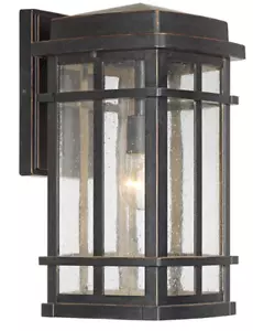 Neri Mission 16" Oil Rubbed Bronze Outdoor Wall Light Fixture - Picture 1 of 2