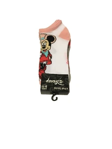 Disney Minnie Mouse Cowgirl OH HOWDY 6 Pairs No-Show Socks Women's Size 9-11 NWT - Picture 1 of 13
