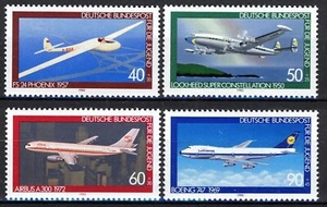 BRD 1980, Surtax Jugend, Luftfahrt, Flugzeuge Set ss MNH, Mi 1040-43 4€ - Bild 1 von 1