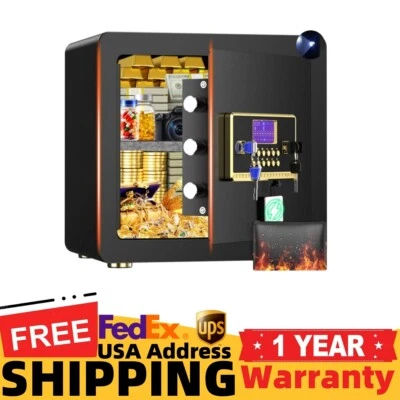 BESAFETY 2.5 Cuft Home Security Safe Box for Valuables with Digital Keypad