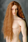 1/4 7-8" 18-20cm Bjd Doll Hair Wig Long Golden Mellow Auburn Wavy Curls Curly S7