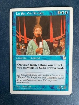 MTG PORTAL THREE KINGDOMS LU SU WU ADVISOR P3K ENGLISH MAGIC THE GATHERING RARE - Image 1 of 4