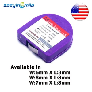 1Rotolo Fasce Matrice Dentale Acciaio Inox Restauro Strisce Matrice 5mm/6mm/7mm - Foto 1 di 12