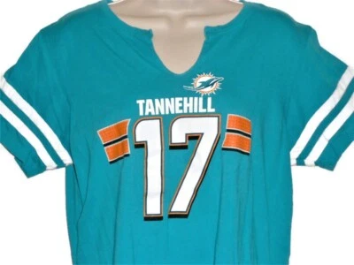 Miami Dolphins NFL Team Apparel Girl Junior Womens XL T-Shirt Jersey Like Tanneh - Image 1 of 4
