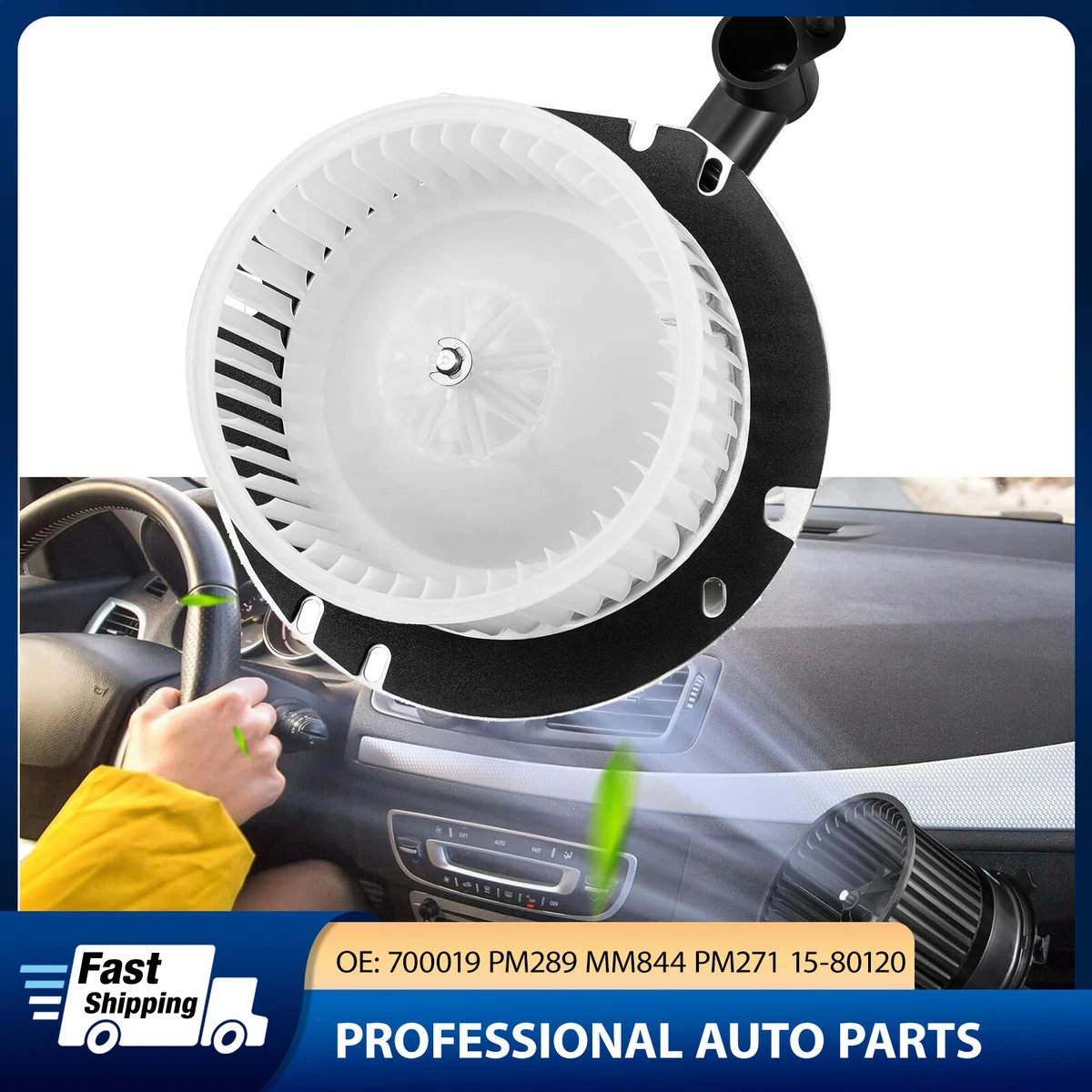 Soprador TYC 700151 - Conjunto Completo Com Motor E Ventilador Para Ford Ranger 1983-1994