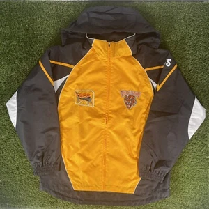 Ice Hockey Jacket Dundee Tiger Coat Yellow Black Scottish Team Large Hooded - Picture 1 of 16