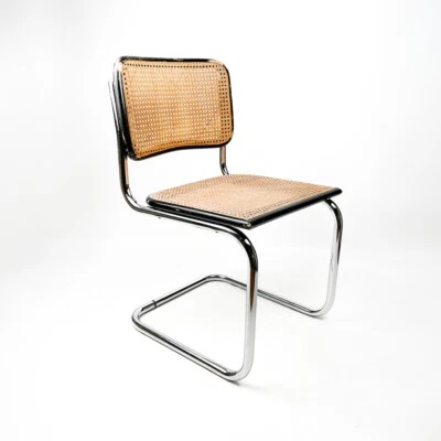 Chaise B32 ou Cesca design par Marcel Breuer en 1928. - Photo 1/4