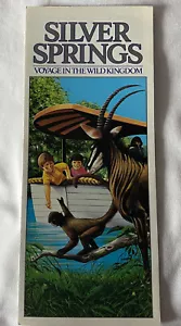 Vintage Silver Springs Reise im wilden Königreich Broschüre Karte Farbe Florida - Bild 1 von 4