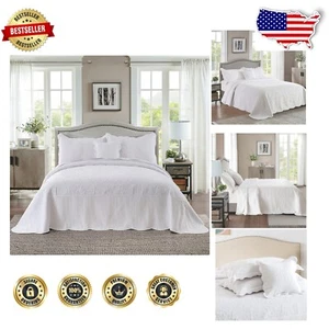 Luxury California King Quilt Set - Reversible Rustic Bedding, All-Season Use - Picture 1 of 9