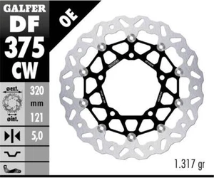 Bremsscheibe vorne Galfer WAVE FLOAT CP 320X5.5 SUZUKI GSX 1300R HAYAB 2021 2024 - Bild 1 von 1