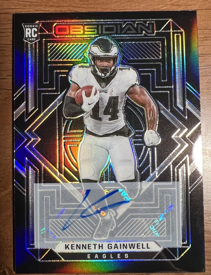 KENNETH GAINWELL Autographed 2021 # 156/199 Panini OBSIDIAN  - Image 1 of 2