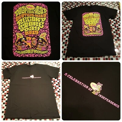Camiseta grande Dogfish Head Beer Record Store Day 2019 Grateful Dead Dancing Bear Foto 1 de 4
