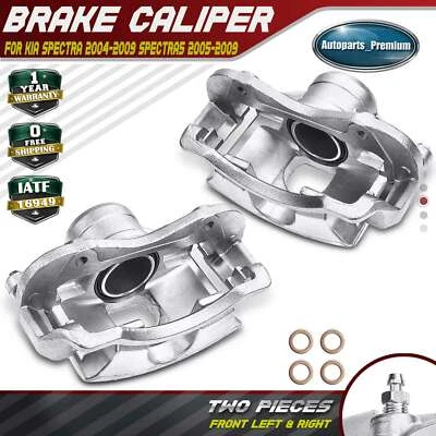 2x Pinza de freno de disco con soporte para Kia Spectra 04-09 Spectra5 05-09 delantera L & R Foto 1 de 4