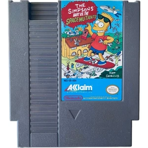 The Simpsons Bart vs The Space Mutants Nintendo NES Game USA - Picture 1 of 6