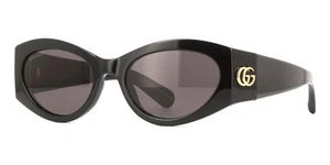 Authentic Gucci Sunglasses GG1401S 001 Black Full Rim Grey 53MM - Picture 1 of 4