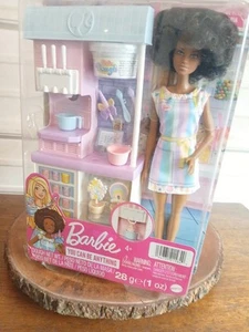 Barbie You Can Be Anything Ice Cream Shop Doll & Playset 2021 Mattel - Picture 1 of 4