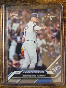 2024 Topps Ahora Enrique Hernández Campeones de la Serie Mundial #WS-10 LA Dodgers - Imagen 1 de 2