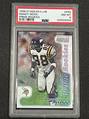 Randy Moss	1998 Stadium Club Prime Rookies - Image 1 of 2