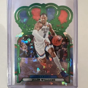 2023-24 Panini Crown Royale Jalen Williams Green Crystal /21 Okc Thunder - Picture 1 of 6