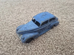 VINTAGE 1940'S DINKY TOYS 39B OLDSMOBILE SIX SEDAN BLUE CAR NICE ORIGINAL MODEL - Picture 1 of 4