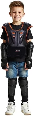 5-Piece Kids Motorcycle Armor Suit Lightweight Chest Back Elbow Knee Guards M - Image 1 of 4