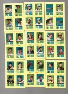 2014 PANIMI GOLDEN AGE STAR BRIEFMARKEN SET FILMSTARS SPORT POLITIK PFERDE BOXEN - Bild 1 von 3