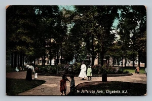 Vintage 1909 Jefferson Park Elizabeth NJ Postcard - Picture 1 of 2