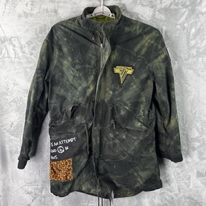 Chaqueta Parka Militar Cult of Individuality Protesta Parches Gráficos Verde Talla M - Imagen 1 de 11