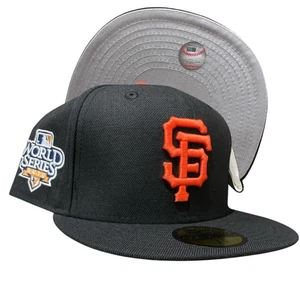 New Era San Francisco Giants 59FIFTY Fitted Hat Cap 2010 WS Men's Size 7 3/8 - Picture 1 of 6