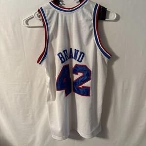Trikot Elton Brand Philadelphia 76ers Sixers weiß #42 Adidas Größe L NBA Größe 46 - Bild 1 von 4