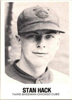 Stan Hack 1977-84 Galasso Glossy Greats #78 Chicago Cubs - Image 1 of 2
