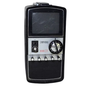 Symphonic Minni TV TPS-5050 Vintage Portable CRT Mini Television Set Japan Small - Picture 1 of 14