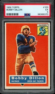 1956 Topps #103 Bobby Dillon PSA 5 Green Bay Packers HOF - Picture 1 of 2