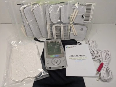 Auvon Dual Channel Tens Unit Muscle Stimulator Machine With 20 Modes,  - Image 1 of 4