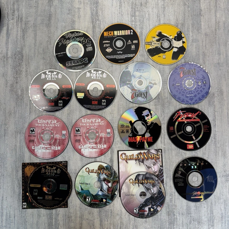 Big Vintage PC Computer Game Lot Working Tested Loose - Image 1 of 4