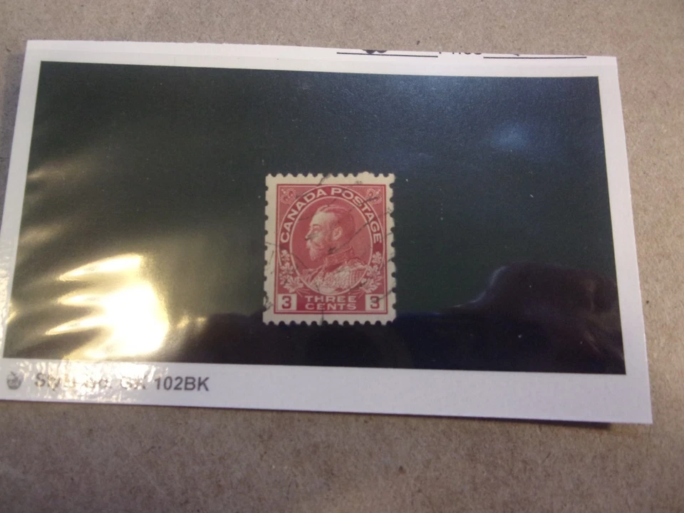 Canadá Usado, Edición 1931, Scott #184, 3 Centavos Rey Jorge V, Perf 12 X8, Carmine Foto 1 de 1