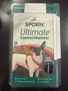 SPORN Ultimate Control Dog Harness Medium Sized Dog Black Nylon Medium Harness - Picture 1 of 8