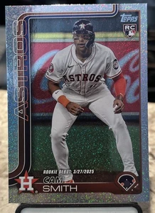 2025 Topps Series Update Cam Smith #US45 Sandglitter RC Houston Astros - Picture 1 of 2